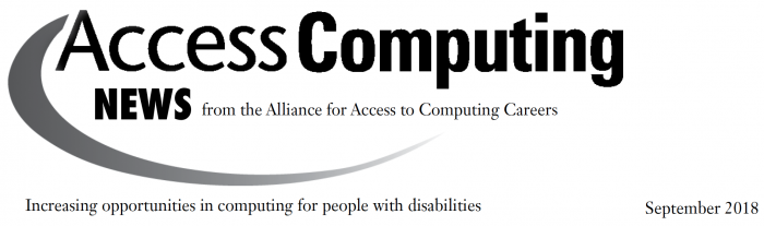 AccessComputing September 2018 Header