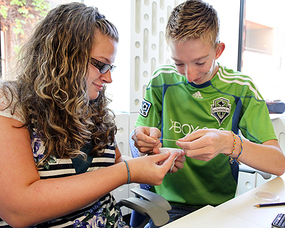 Image of students conducting a science experiment